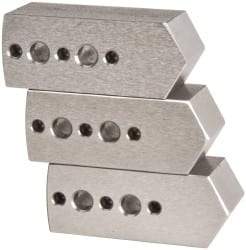 Northfield - 4" & Up Chuck Capacity, Northfield Air Style Attachment, Square Soft Lathe Chuck Jaw - 3 Jaws, Steel, 1.895mm Long x 3/4" Wide x 3/4" High - Strong Tooling