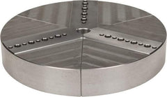 Northfield - 6" & Up Chuck Capacity, Northfield Air Style Attachment, Round Soft Lathe Chuck Jaw - 3 Jaws, Aluminum, 5.92" Wide x 1" High - Strong Tooling