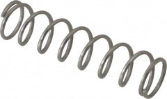 Value Collection - 0.24" OD, 0.026" Wire, 1" Free Length, Compression Spring - 4.58 Lb Spring Rating, Stainless Steel - Strong Tooling