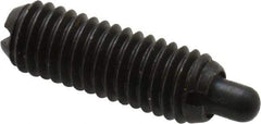 Gibraltar - M5 x 0.8, 14.5mm Thread Length, 3mm Plunger Projection, Steel Threaded Spring Plunger - 2.36mm Max Plunger Diam, 0.23 Kg Init End Force, 2.27 Kg Final End Force - Strong Tooling