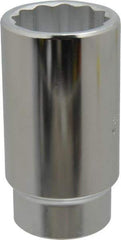 Proto - 1-5/16", 1/2" Drive, Deep Hand Socket - 12 Points, 3-1/2" OAL, Chrome Finish - Strong Tooling