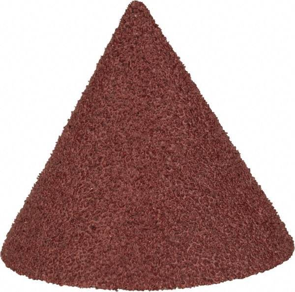 Superior Abrasives - 1-1/2" Diam 60 Grit 60° Included Angle Cone Center Lap - Aluminum Oxide, Medium Grade, Lock Nut Mount - Strong Tooling