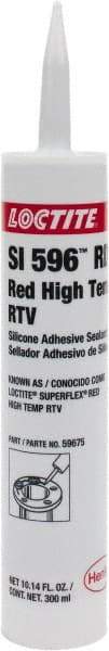 Loctite - 300 mL Cartridge Red RTV Silicone Joint Sealant - 30 min Tack Free Dry Time, 24 hr Full Cure Time, Series 198 - Strong Tooling