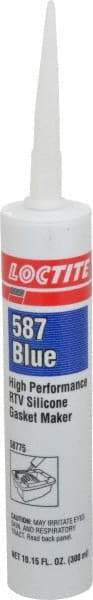 Loctite - 300 mL Cartridge Blue RTV Silicone Joint Sealant - 30 min Tack Free Dry Time, 24 hr Full Cure Time, Series 587 - Strong Tooling