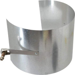 Made in USA - 5" ID Galvanized Duct Drawband - 5" Long, Standard Gage, 25 Piece - Strong Tooling