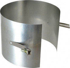 Made in USA - 6" ID Galvanized Duct Drawband - 6" Long, Standard Gage, 25 Piece - Strong Tooling