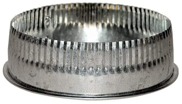 Made in USA - 7" ID Galvanized Duct Tee Cover with Crimp - Standard Gage, 40 Piece - Strong Tooling