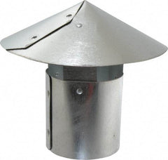 Made in USA - 3" ID Galvanized Duct Rain Cap - 28 Gage, 24 Piece - Strong Tooling