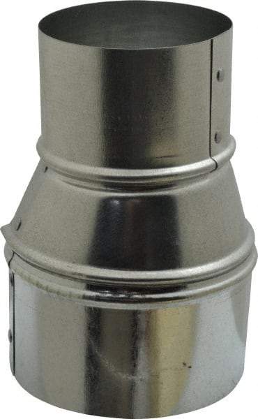 Made in USA - 4" ID Galvanized Duct Tapered Reducer without Crimp - Standard Gage, 35 Piece - Strong Tooling