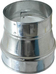 Made in USA - 6" ID Galvanized Duct Tapered Reducer without Crimp - Standard Gage, 20 Piece - Strong Tooling