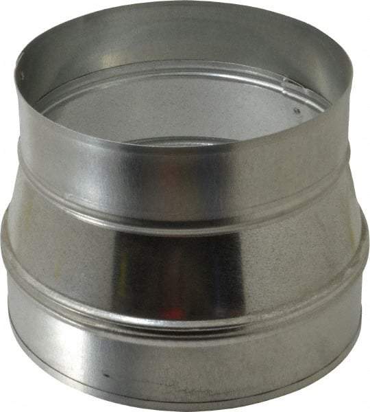 Made in USA - 8" ID Galvanized Duct Tapered Reducer without Crimp - Standard Gage, 12 Piece - Strong Tooling