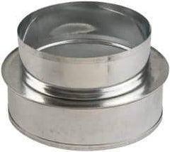 Made in USA - 6" ID Galvanized Duct Shortway Reducer without Crimp - Standard Gage, 20 Piece - Strong Tooling