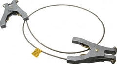 Hubbell Workplace - 19 AWG, 3 Ft., Hand Clamp, Grounding Cable with Clamps - Noninsulated, Includes 2 Hand Clamps - Strong Tooling