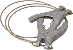 Hubbell Workplace - 19 AWG, 5 Ft., Hand Clamp, Grounding Cable with Clamps - Noninsulated, Includes 2 Hand Clamps - Strong Tooling