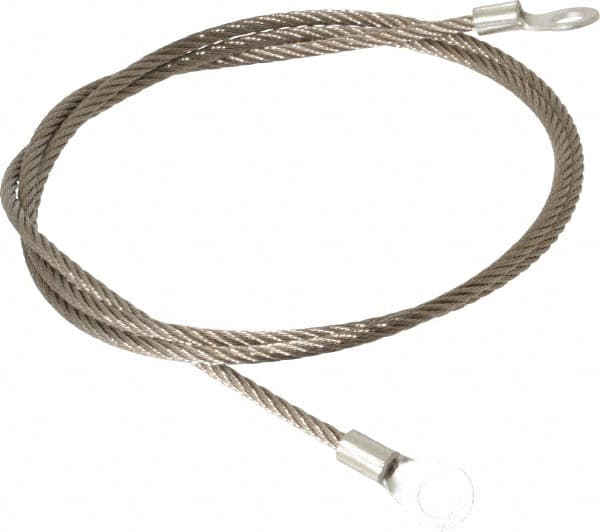 Hubbell Workplace - 19 AWG, 3 Ft., Terminal, Grounding Cable with Clamps - Noninsulated, Includes (2) 1/4 Inch Terminals - Strong Tooling