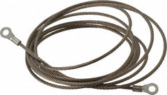 Hubbell Workplace - 19 AWG, 10 Ft., Terminal, Grounding Cable with Clamps - Noninsulated, Includes (2) 1/4 Inch Terminals - Strong Tooling