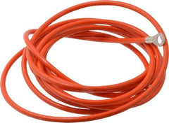 Hubbell Workplace - 19 AWG, 10 Ft., Terminal, Grounding Cable with Clamps - Orange, Includes (2) 1/4 Inch Terminals - Strong Tooling