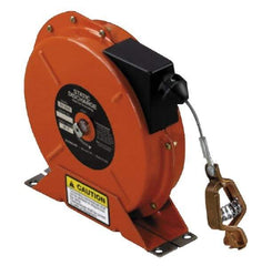 Hubbell Workplace - 1/8 Inch x 50 Ft. Stranded Cable Grounding Reel - Spring Driven Reel - Strong Tooling