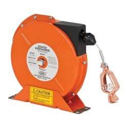 Hubbell Workplace - 1/8 Inch x 30 Ft. Stranded Cable Grounding Reel - Spring Driven Reel - Strong Tooling