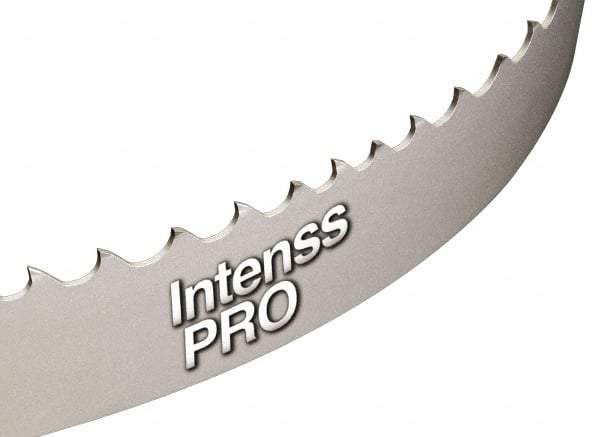 Starrett - 6 to 10 TPI, 12' Long x 1-1/4" Wide x 0.042" Thick, Welded Band Saw Blade - Bi-Metal, Toothed Edge, Raker Tooth Set, Contour Cutting - Strong Tooling