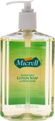 MICRELL - 12 oz Pump Bottle Liquid Soap - Antibacterial, Amber, Light Fragrance Scent - Strong Tooling