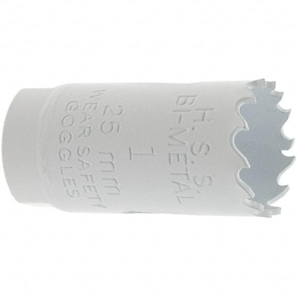 Value Collection - 1" Diam, 1-1/2" Cutting Depth, Hole Saw - Bi-Metal Saw, Toothed Edge - Strong Tooling