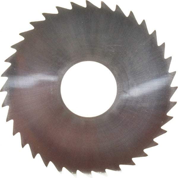 Made in USA - 2" Diam x 0.0313" Blade Thickness x 5/8" Arbor Hole Diam, 36 Tooth Slitting and Slotting Saw - Arbor Connection, Uncoated, Solid Carbide, Concave Ground - Strong Tooling