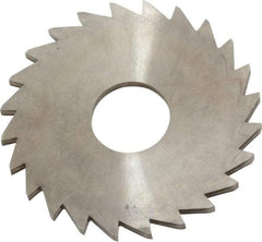 Made in USA - 1-1/4" Diam x 1/16" Blade Thickness x 3/8" Arbor Hole Diam, 24 Tooth Slitting and Slotting Saw - Arbor Connection, Right Hand, Uncoated, Solid Carbide, Concave Ground - Strong Tooling