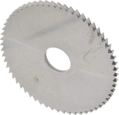 Made in USA - 2-3/4" Diam x 1/8" Blade Thickness x 5/8" Arbor Hole Diam, 60 Tooth Slitting and Slotting Saw - Arbor Connection, Solid Carbide, Concave Ground - Strong Tooling