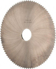 Made in USA - 6" Diam x 1/8" Blade Thickness x 1" Arbor Hole Diam, 120 Tooth Slitting and Slotting Saw - Arbor Connection, Solid Carbide, Concave Ground - Strong Tooling