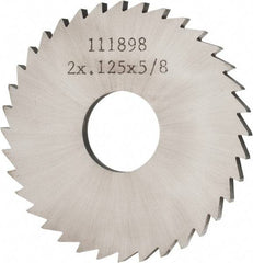 Made in USA - 2" Diam x 1/8" Blade Thickness x 5/8" Arbor Hole Diam, 36 Tooth Slitting and Slotting Saw - Arbor Connection, Solid Carbide, Concave Ground - Strong Tooling