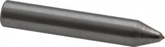 Made in USA - 1-1/2" Long x 1/4" Shank Diam Single Point Diamond Dresser - 90° Included Angle - Strong Tooling