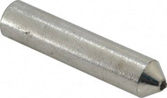 Norton - 1/5 Carat Single Point Diamond Dresser - 2" Long x 7/16" Shank Diam, 60° Included Angle - Strong Tooling