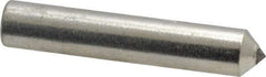 Norton - 1/3 Carat Single Point Diamond Dresser - 2" Long x 3/8" Shank Diam, 60° Included Angle - Strong Tooling