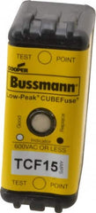 Cooper Bussmann - 300 VDC, 600 VAC, 15 Amp, Time Delay General Purpose Fuse - Plug-in Mount, 1-7/8" OAL, 100 at DC, 200 (CSA RMS), 300 (UL RMS) kA Rating - Strong Tooling