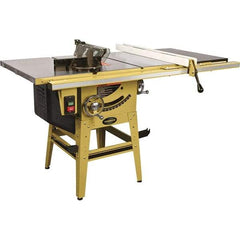 Jet - 10" Blade Diam, 5/8" Arbor Diam, 1 Phase Table Saw - 115/230 Volt, 3-1/8" Cutting Depth - Strong Tooling