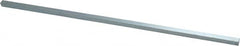 Precision Brand - 12" Long x 1/4" High x 1/4" Wide, Zinc-Plated Key Stock - Low Carbon Steel - Strong Tooling