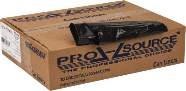 PRO-SOURCE - 1.35 mil Thick, Heavy-Duty Trash Bags - 30" Wide x 36" High, Black - Strong Tooling