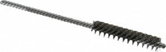 Made in USA - 5/16" Diam Helical Stainless Steel Tube Brush - Double Spiral, 0.005" Filament Diam, 1-1/2" Brush Length, 4" OAL, 1/8" Diam Galvanized Steel Shank - Strong Tooling