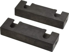 Snap Jaws - 4" Wide x 1-1/4" High x 3/4" Thick, Flat/No Step Vise Jaw - Soft, Steel, Fixed Jaw, Compatible with 4" Vises - Strong Tooling