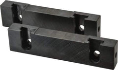 Snap Jaws - 6" Wide x 1-1/2" High x 3/4" Thick, Flat/No Step Vise Jaw - Soft, Steel, Fixed Jaw, Compatible with 6" Vises - Strong Tooling