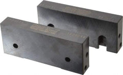 Snap Jaws - 6" Wide x 2-1/2" High x 1" Thick, Flat/No Step Vise Jaw - Soft, Steel, Fixed Jaw, Compatible with 6" Vises - Strong Tooling