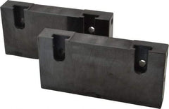 Snap Jaws - 6" Wide x 3" High x 1" Thick, Flat/No Step Vise Jaw - Soft, Steel, Fixed Jaw, Compatible with 6" Vises - Strong Tooling