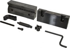 Snap Jaws - 6" Wide x 3-1/8" High x 1" Thick, V-Groove Vise Jaw - Steel, Fixed Jaw, Compatible with 6" Vises - Strong Tooling