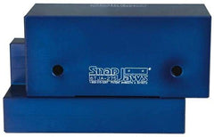 Snap Jaws - 6" Wide x 2-3/4" High x 2-3/4" Thick, Step Vise Jaw - Aluminum, Fixed Jaw, Compatible with 6" Vises - Strong Tooling