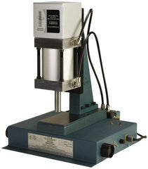 JT&M - 1" Ram, 4-13/16" Throat Depth, 2,350 Lb Pneumatic Arbor Press - 5-3/4" Max Work Height x 14-1/4" Max Work Width, 18.38" Base Width x 18.62" Base Depth - Strong Tooling