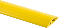 Hubbell Wiring Device-Kellems - 1 Channel, 25 Ft Long, 3/4" Max Compatible Cable Diam, Yellow PVC On Floor Cable Cover - 3-1/4" Overall Width x 27.9mm Overall Height, 30.7mm Channel Width x 3/4" Channel Height - Strong Tooling