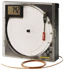 Dickson - -50 to 500°F, Temp Recorder - 4 Ft. Long Probe, 120 AC Voltage, Dickson KTx and KTxE - Strong Tooling