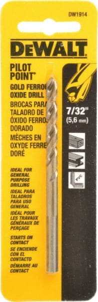 DeWALT - 7/32" Cobalt, 135° Point, Straight Shank Maintenance Drill Bit - Strong Tooling