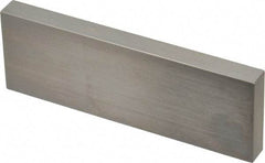 Mitutoyo - 4" Rectangular Steel Gage Block - Accuracy Grade AS-1, Includes Certificate of Inspection - Strong Tooling